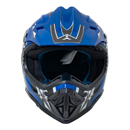 Kask Motocyklowy dla dzieci Enduro Niebieski S